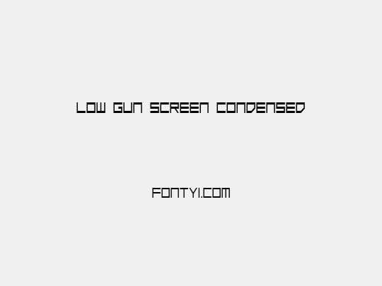 Low Gun Screen Condensed