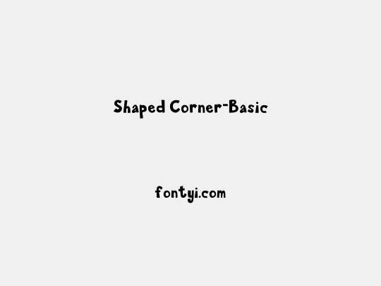 Shaped Corner-Basic