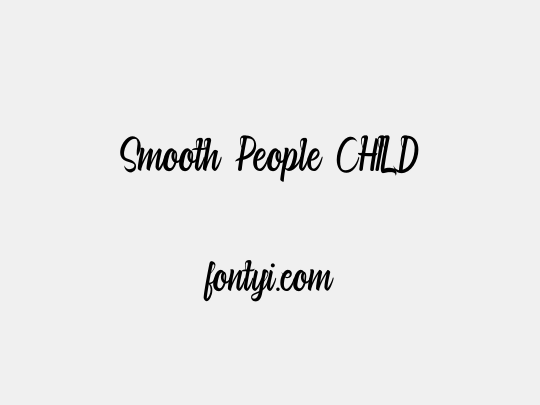 Smooth People CHILD