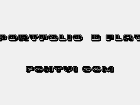 Portfolio 3D Flat