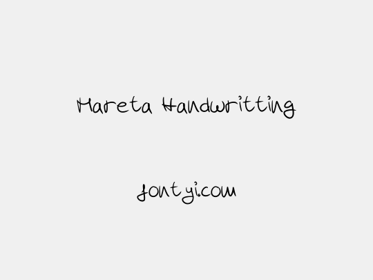 Mareta Handwritting