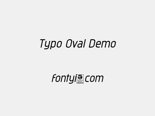 Typo Oval Demo