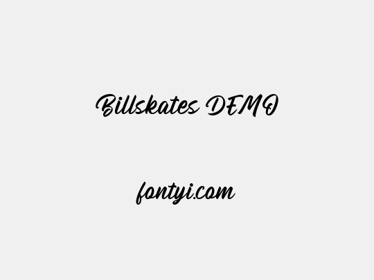 Billskates DEMO