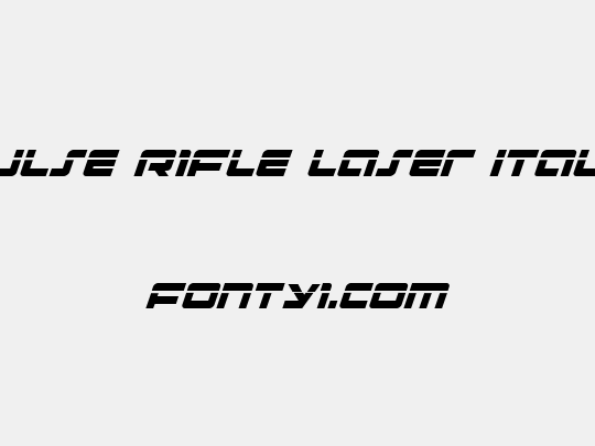 Pulse Rifle Laser Italic