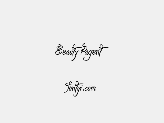 Beauty Pagent 