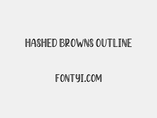 Hashed Browns Outline
