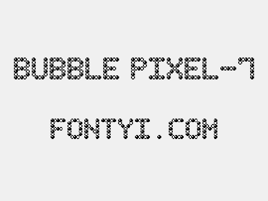Bubble Pixel-7