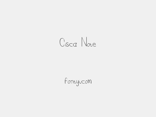Cisca Note