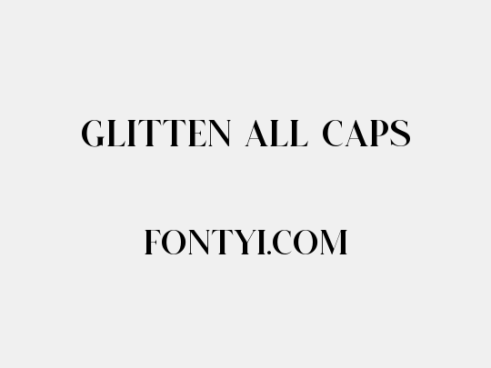 GLITTEN ALL CAPS