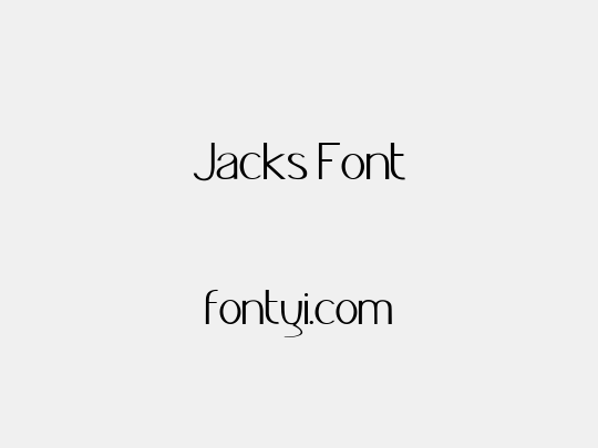 Jacks Font