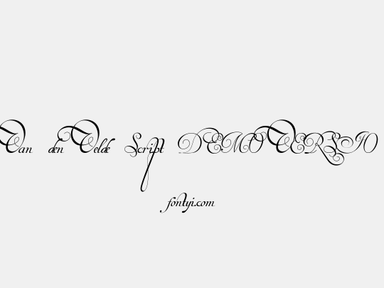 Van den Velde Script DEMO VERSION