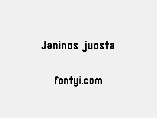 Janinos juosta