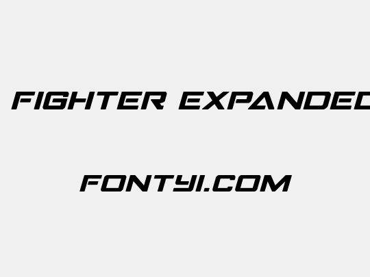Strike Fighter Expanded Italic