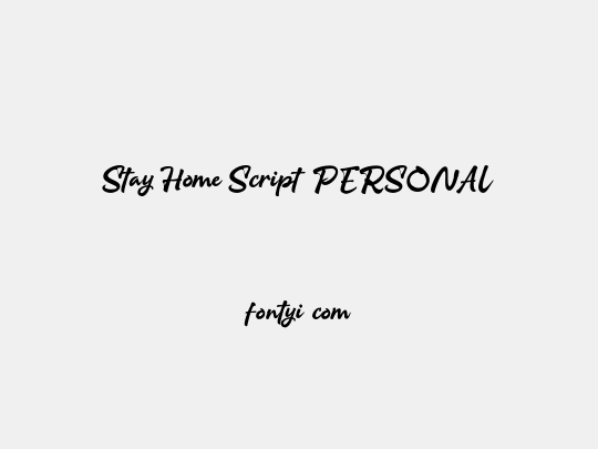Stay Home Script_PERSONAL