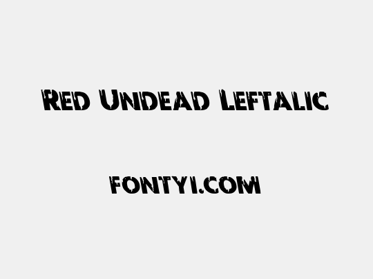 Red Undead Leftalic