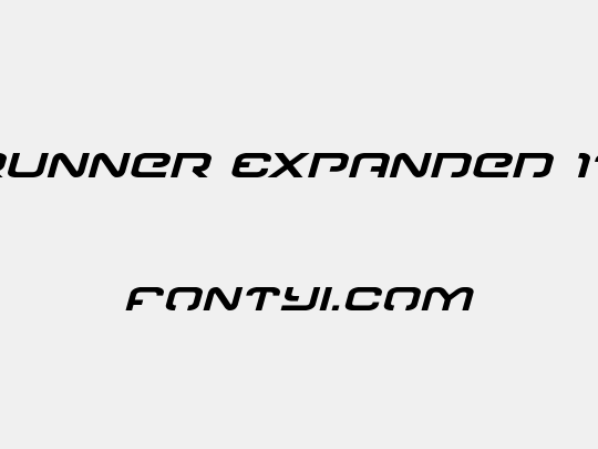 Gunrunner Expanded Italic