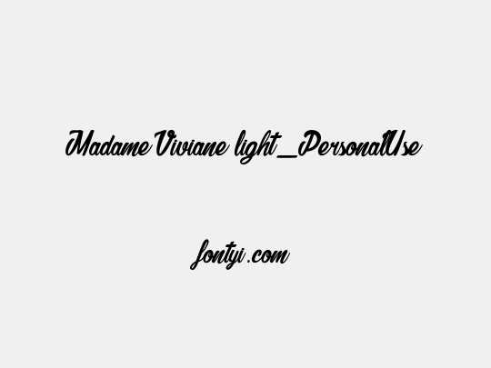 Madame Viviane light_PersonalUseOnly