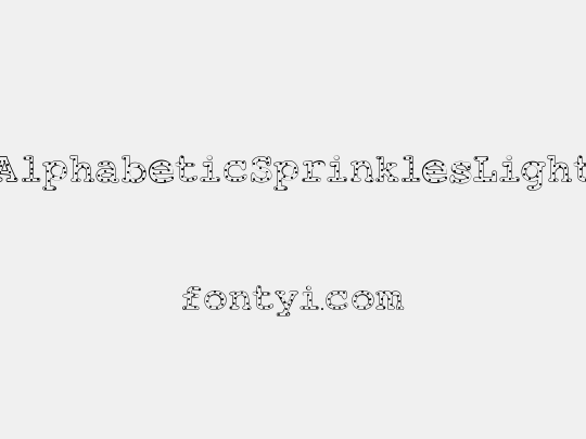 AlphabeticSprinklesLight