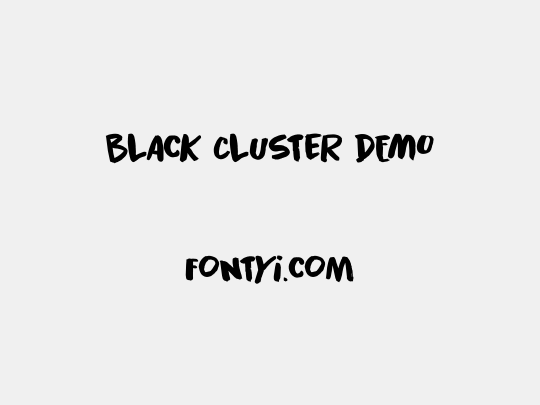 Black Cluster DEMO