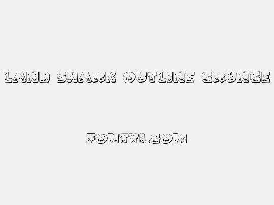 Land Shark Outline Grunge