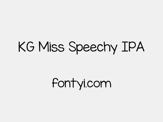 KG Miss Speechy IPA