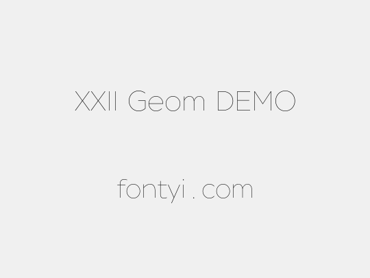 XXII Geom DEMO