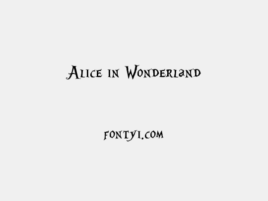 Alice in Wonderland