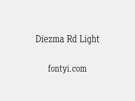 Diezma Rd Light