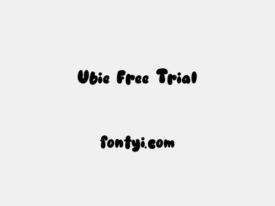 Ubie Free Trial