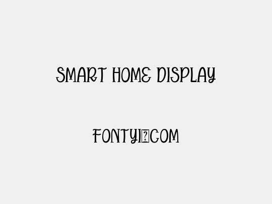 Smart home Display