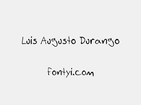 Luis Augusto Durango