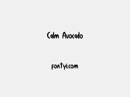 Calm Avocado