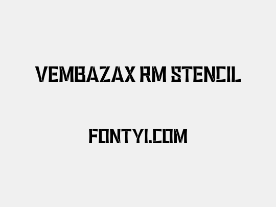 VEMBAZAX RM STENCIL