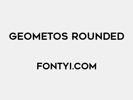Geometos Rounded