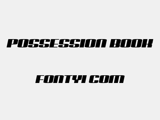 Possession Book