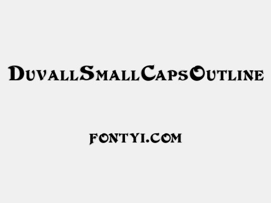 DuvallSmallCapsOutline
