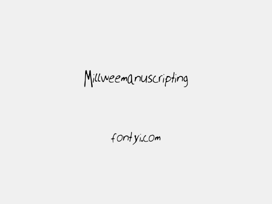 Millweemanuscripting