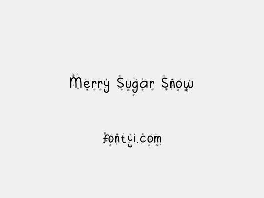 Merry Sugar Snow