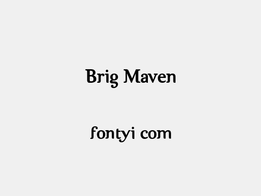 Brig Maven