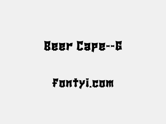 Beer Cape__G