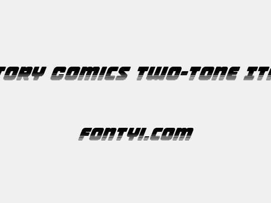 Victory Comics Two-Tone Italic