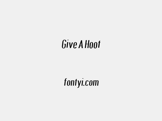 Give A Hoot