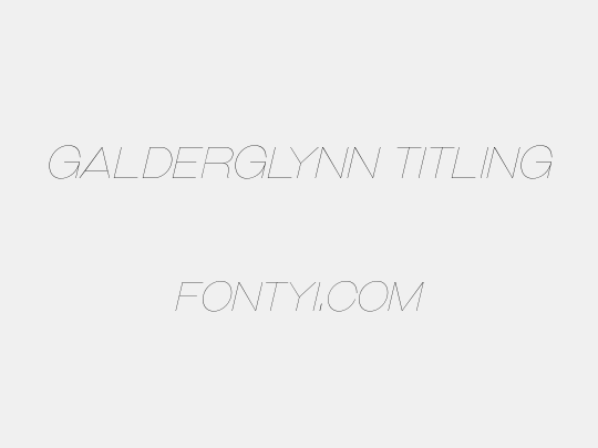 Galderglynn Titling