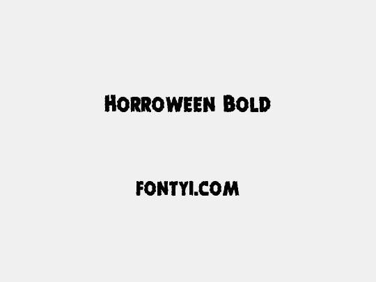 Horroween Bold