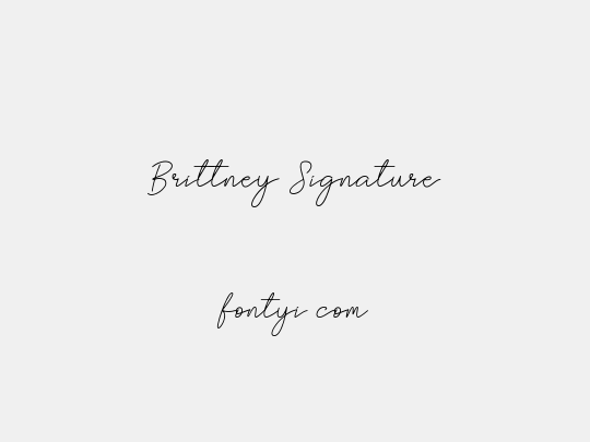 Brittney Signature