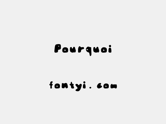 Pourquoi