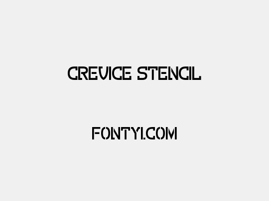 Crevice Stencil