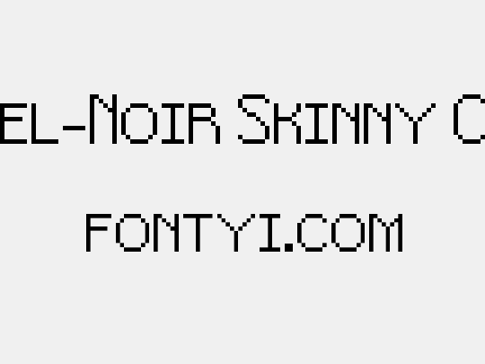 Pixel-Noir Skinny Caps