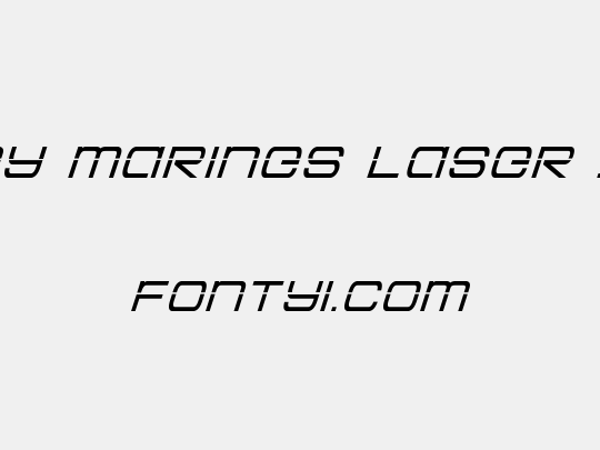 Colony Marines Laser Italic
