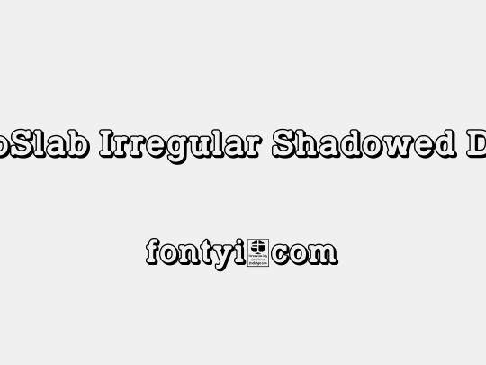TypoSlab Irregular Shadowed Demo